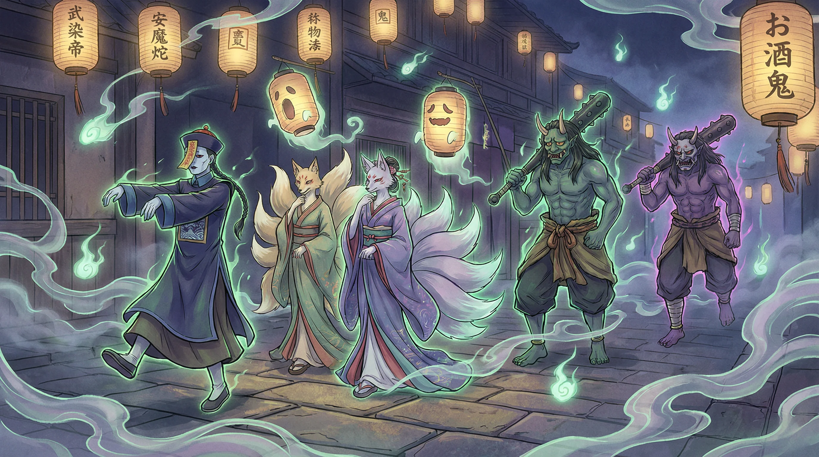 百鬼夜行 - 介绍卖淫罪 中日鬼怪动漫